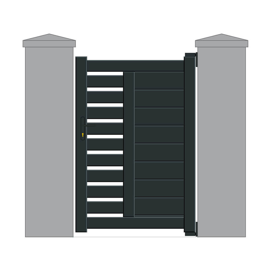 Portail battant aluminium modèle chambotte artnsun