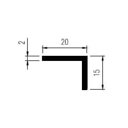 Ailes inégales : 20 x 15 x 2 mm