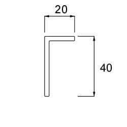 Ajouter 4 cornières 3x20x40 mm