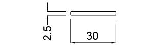 Ajouter 4 plats de 30 mm