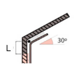 Linteau Surélevé Suivi pente au toit